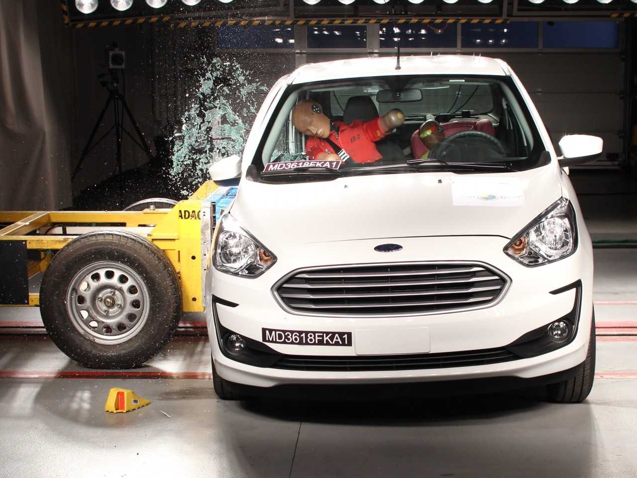 Ford Ka em teste de impacto